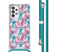 imoshion imoshion Coque Design avec cordon Samsung Galaxy A33 Jellyfish Watercolor Multicolore