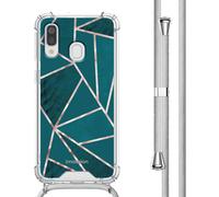 imoshion imoshion Coque Design avec cordon Samsung Galaxy A40 Petrol Green Graphic Multicolore