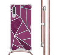 imoshion imoshion Coque Design avec cordon Samsung Galaxy A70 Bordeaux Graphic Multicolore