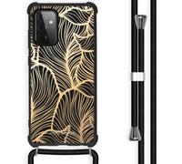 imoshion imoshion Coque Design avec cordon Samsung Galaxy A72 Golden Leaves Dorée