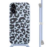 Coque pour iPhone 16 en silicone Animal Lilas