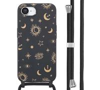 imoshion imoshion Coque design en silicone avec cordon iPhone 16e Sky Black Multicolore