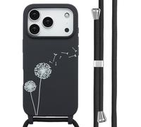 imoshion imoshion Coque design en silicone avec cordon iPhone 17 Pro Dandelion Black Multicolore