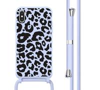 imoshion imoshion Coque design en silicone avec cordon iPhone X / Xs Animal Lila Multicolore
