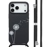 imoshion imoshion Coque design en silicone avec cordon pour iPhone 17 Pro Max Dandelion Black Multicolore
