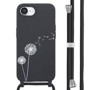 imoshion imoshion Coque design en silicone avec cordon pour iPhone 17e / 16e Dandelion Black Multicolore