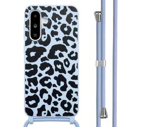 imoshion imoshion Coque design en silicone avec cordon pour Samsung Galaxy A36 / A56 Animal Lila Multicolore