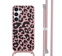 imoshion imoshion Coque design en silicone avec cordon pour Samsung Galaxy S25 Plus Animal Pink Multicolore