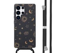 imoshion imoshion Coque design en silicone avec cordon pour Samsung Galaxy S25 Ultra Sky Black Multicolore