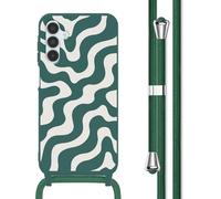 imoshion imoshion Coque design en silicone avec cordon Samsung Galaxy A15 (5G/4G) Petrol Green Groovy Multicolore