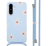 imoshion imoshion Coque design en silicone avec cordon Samsung Galaxy A36 / A56 Lila Flower Distance Multicolore