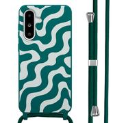 Coque pour Samsung Galaxy A56 (5G),Samsung Galaxy A36 en silicone Petrol Vert Groovy