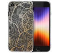 imoshion imoshion Coque Design iPhone SE (2022 / 2020) / 8 / 7 Golden Leaves Transparent Multicolore