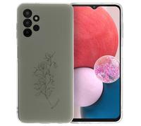 imoshion Coque Design pour Samsung Galaxy A13 (4G) - Floral Green