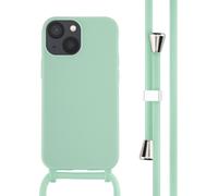 imoshion Coque en silicone avec cordon pour iPhone 13 Mini - Vert menthe