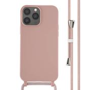 imoshion imoshion Coque en silicone avec cordon iPhone 13 Pro Max Sand Pink Rose