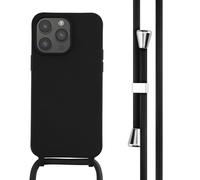 imoshion Coque en silicone avec cordon pour Apple iPhone 14 Pro Max - Noir