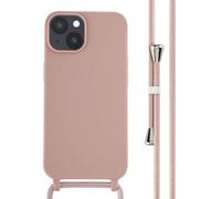 imoshion imoshion Coque en silicone avec cordon iPhone 14 Sand Pink Rose