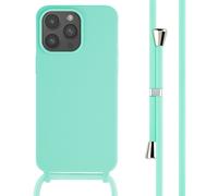 imoshion imoshion Coque en silicone avec cordon iPhone 15 Pro Max Vert menthe Menthe verte