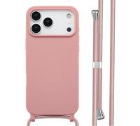 imoshion imoshion Coque en silicone avec cordon iPhone 17 Pro Max Sand Pink Rose