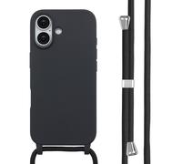 imoshion Coque en silicone avec cordon pour Apple iPhone 17 - Noir