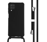 imoshion imoshion Coque en silicone avec cordon pour Samsung Galaxy A12 Noir Noir