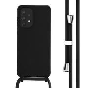 imoshion imoshion Coque en silicone avec cordon pour Samsung Galaxy A33 Noir Noir