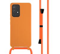 imoshion imoshion Coque en silicone avec cordon pour Samsung Galaxy A53 Orange Orange
