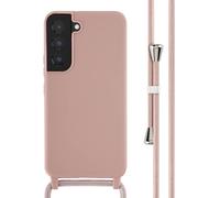 imoshion imoshion Coque en silicone avec cordon pour Samsung Galaxy S22 Sand Pink Rose