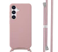 imoshion Coque en silicone avec cordon pour Samsung Galaxy S25 - Sand Pink
