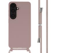 imoshion Coque en silicone avec cordon pour Samsung Galaxy S26 Plus - Sand Pink