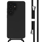 imoshion imoshion Coque en silicone avec cordon pour Samsung Galaxy S26 Ultra Noir Noir