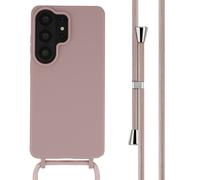 imoshion imoshion Coque en silicone avec cordon pour Samsung Galaxy S26 Ultra Sand Pink Rose