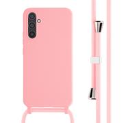 imoshion ?Coque en silicone avec cordon pour Samsung Galaxy A34 (5G) - Rose