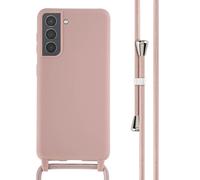 imoshion imoshion Coque en silicone avec cordon Samsung Galaxy S21 Sand Pink Rose