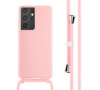 imoshion imoshion Coque en silicone avec cordon Samsung Galaxy S21 Ultra Rose Rose