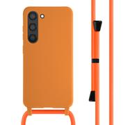 imoshion imoshion Coque en silicone avec cordon Samsung Galaxy S23 Orange Orange