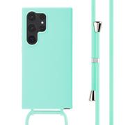 imoshion imoshion Coque en silicone avec cordon Samsung Galaxy S24 Ultra Vert menthe Menthe verte