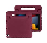 imoshion imoshion Coque kidsproof avec poignée pour iPad 9 (2021) 10.2 pouces / iPad 8 (2020) 10.2 pouces / iPad 7 (2019) 10.2 pouces Velvet Plum Rouge foncé