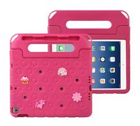 imoshion Coque kidsproof avec poupées amovibles pour Apple iPad 9 (2021) 10.2 pouces / iPad 8 (2020) 10.2 pouces / iPad 7 (2019) 10.2 pouces - Rose