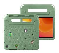 imoshion Coque kidsproof avec poupées amovibles pour Samsung Galaxy Tab A11 Plus / A9 Plus - Olive Green