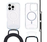 imoshion Coque MagSafe avec cordon amovible pour Apple iPhone 16 Pro - Transparent