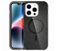imoshion Coque Pailletée avec MagSafe pour Apple iPhone 14 Pro - Glitter Noir