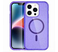 imoshion Coque Pailletée avec MagSafe pour Apple iPhone 14 Pro - Paillettes Violet