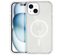 imoshion Coque Pailletée avec MagSafe pour Apple iPhone 15 - Paillettes Transparent