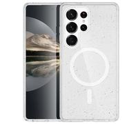 Coque Pailletée avec MagSafe pour Samsung Galaxy S24 Ultra - Paillettes Transparent