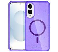 imoshion Coque Pailletée avec MagSafe pour Samsung Galaxy S25 Edge - Violet
