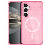 imoshion Coque Pailletée avec MagSafe pour Samsung Galaxy S25 - Paillettes Rose