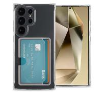 imoshion Coque silicone avec porte-cartes pour Samsung Galaxy S24 Ultra - Transparent