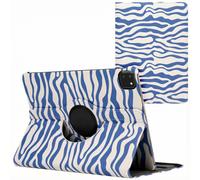 imoshion Coque tablette Design rotatif à 360° pour Apple iPad Pro 11 (2022 / 2021 / 2020 / 2018) - White Blue Stripes